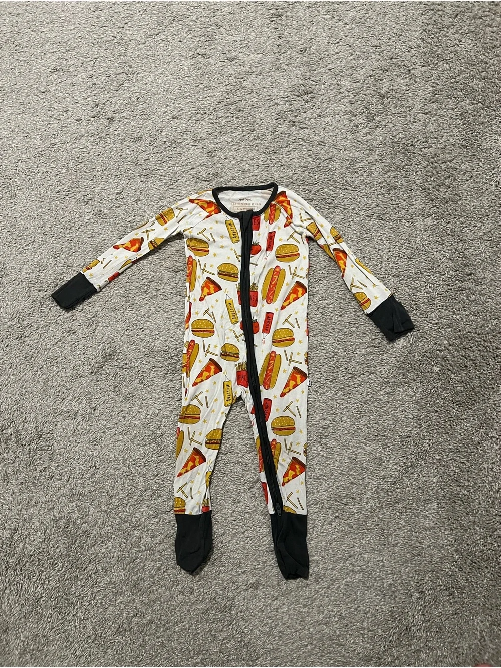 Little sleepies long sleeve zippie pajama